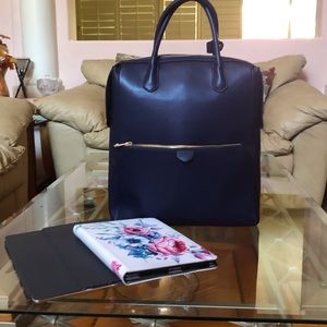 Ladies convertible backpack, navy blue, new